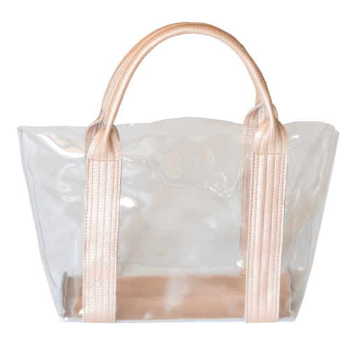 Clear Handbag Gold