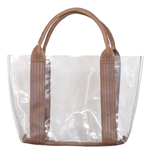 Clear Handbag Brown
